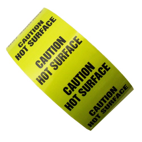 CAUTION HOT SURFACE - All Weather Pipe Identification (ID) Tape