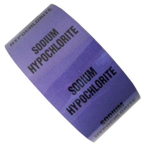 SODIUM HYPOCHLORITE (NaClO) - All Weather Pipe Identification (ID) Tape