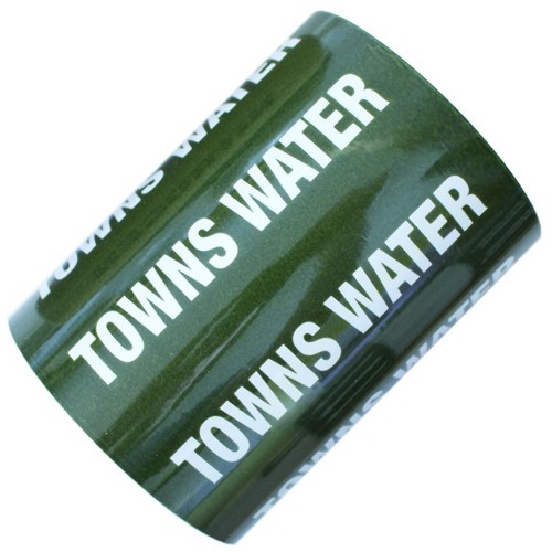 TOWNS WATER - All Weather Pipe Identification (ID) Tape