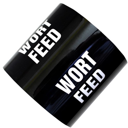 WORT FEED - All Weather Pipe Identification (ID) Tape