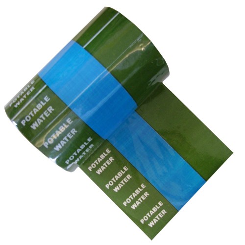 POTABLE WATER (Small Text) - Banded Pipe Identification (ID) Tape