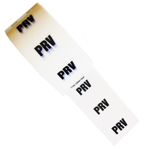 PRV - White Printed Pipe Identification (ID) Tape
