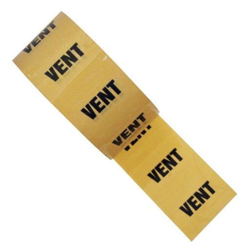VENT (Yellow Ochre 08C35) - Colour Printed Pipe Identification (ID) Tape