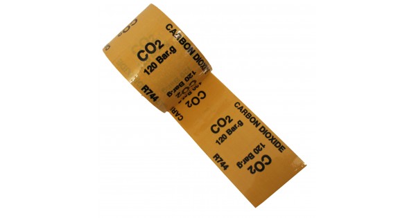 CO2 CARBON DIOXIDE 45 Bar,g R744 - Colour Printed Pipe Identification ...