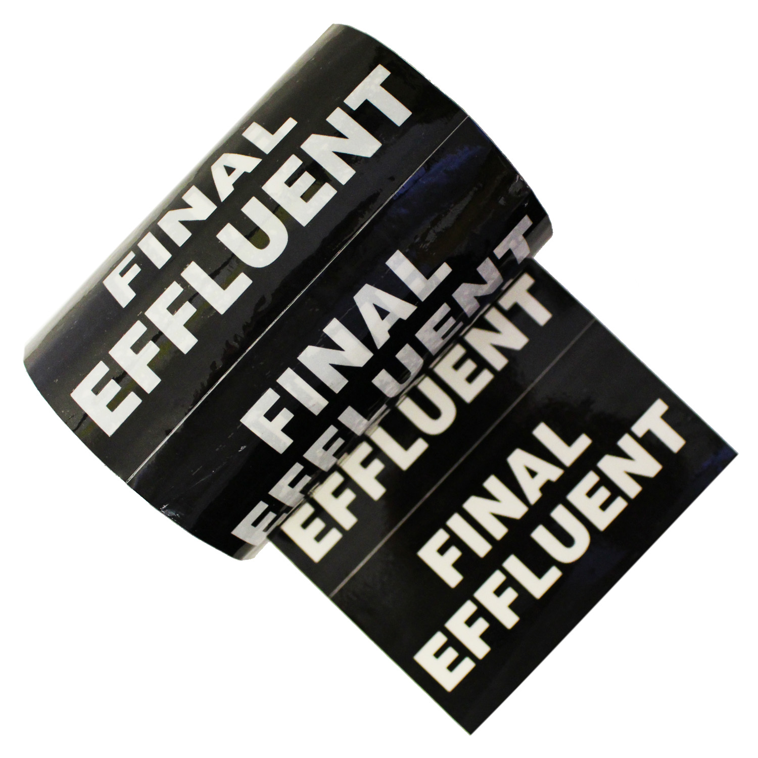 FINAL EFFLUENT Colour Printed Pipe Identification (ID) Tape Campbell