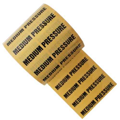 MEDIUM PRESSURE - Colour Printed Pipe Identification (ID) Tape