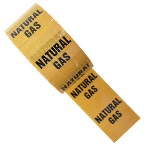 NATURAL GAS - Colour Printed Pipe Identification (ID) Tape