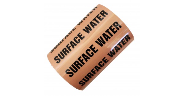 Water Line Tags SURFACE WATER - All Weather Pipe Identification (ID) Tape- Campbell ...
