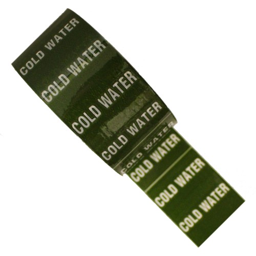 COLD WATER - Colour Printed Pipe Identification (ID) Tape