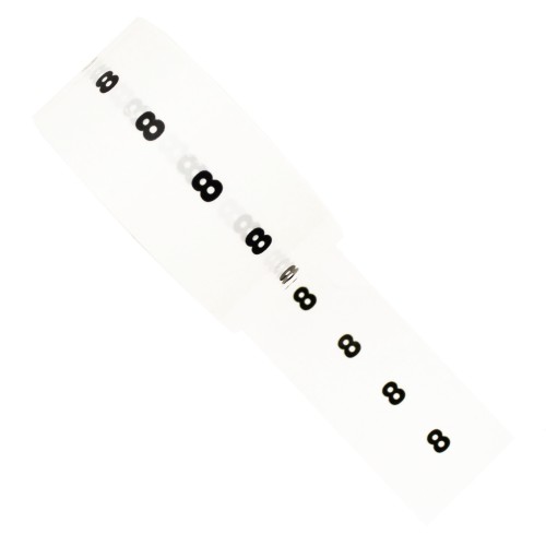 8 - White Printed Pipe Identification (ID) Tape