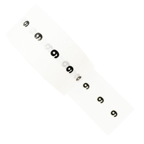 9 - White Printed Pipe Identification (ID) Tape