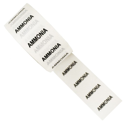 AMMONIA (NH3) - White Printed Pipe Identification (ID) Tape