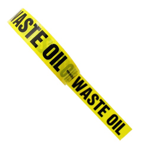 WASTE OIL - Colour Printed Pipe Identification (ID) Tape