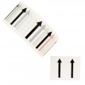 Arrows Across the Tape Perforated every 62mm - White Printed Pipe Identification (ID) Tape