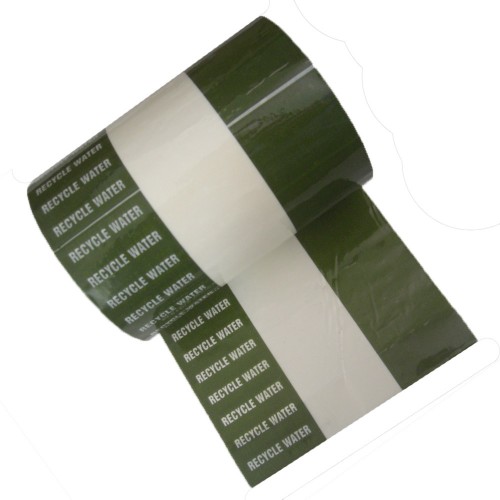 RECYCLE WATER - Banded Pipe Identification ID Tape