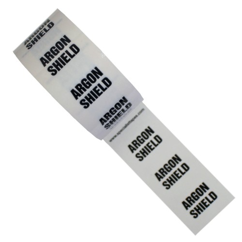 ARGON SHIELD - White Printed Pipe Identification (ID) Tape