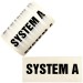 SYSTEM A - White Printed Pipe Identification (ID) Labels