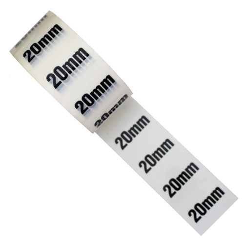 20mm - White Printed Pipe Identification (ID) Tape