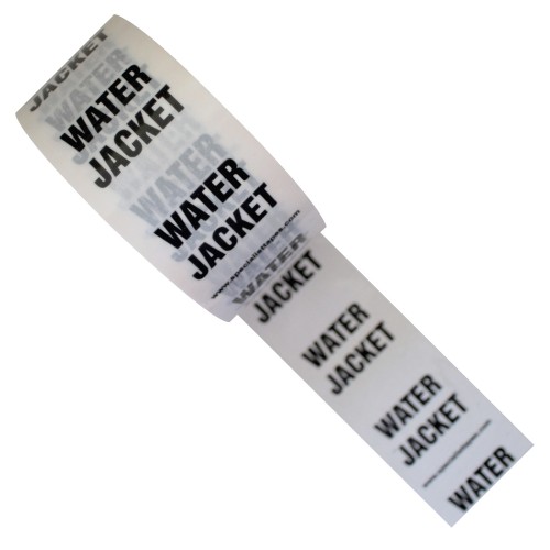 WATER JACKET - White Printed Pipe Identification (ID) Tape