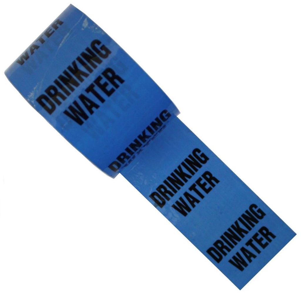 DRINKING WATER Colour Printed Pipe Identification (ID) Tape Campbell