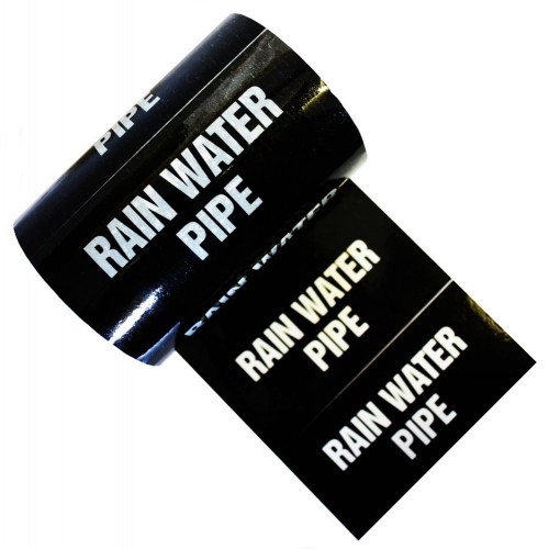 RAIN WATER PIPE - Colour Printed Pipe Identification (ID) Tape