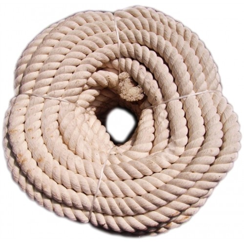 20mm Cotton White Natural Rope (Price per m)