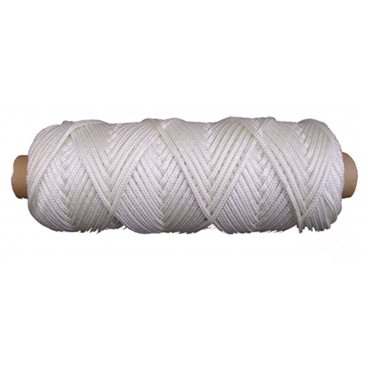 3.5mm Nylon White Braided Nylon Cord/String - 10H- Campbell International  Specialist Tapes.