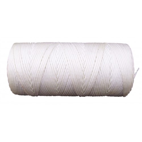 2.5mm Nylon White Braided Nylon Cord/String - 6H