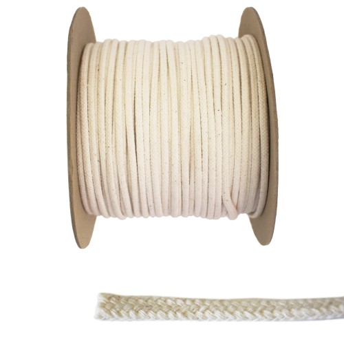 4mm Cotton Mini Magic White Natural Rope (100m)