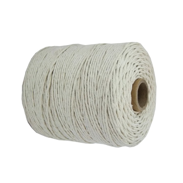 4mm Cotton White Natural Twine/String - Size 0 (Pack of 6 x 75m)