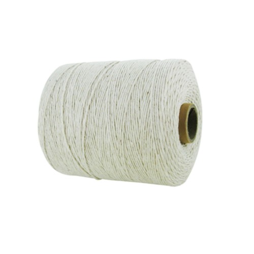 0.75mm Cotton White Natural Twine/String - Size 8 (Pack of 6 x 650m)