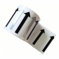 96mm x 33m (4") White Printed Indoor Pipe ID Tape