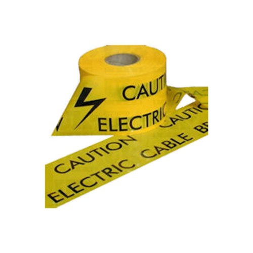 CAUTION ELECTRIC CABLE BELOW Heavy Duty Underground Warning Tape - ENATS 12/23