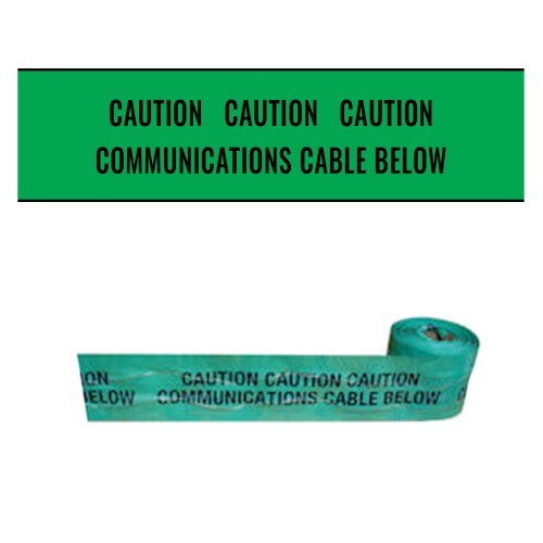 COMMUNICATIONS CABLE BELOW - Premium Detectable Underground Warning Tape