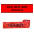 FIRE MAIN BELOW - Premium Detectable Underground Warning Tape