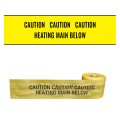 HEATING MAIN BELOW - Premium Detectable Underground Warning Tape