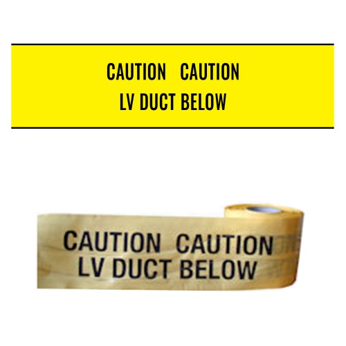 LV DUCT BELOW - Premium Detectable Underground Warning Tape