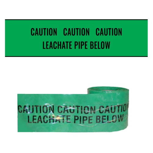 LEACHATE PIPE BELOW - Premium Detectable Underground Warning Tape