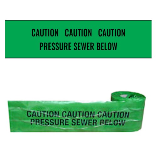 PRESSURE SEWER BELOW - Premium Detectable Underground Warning Tape