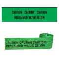 RECLAIMED WATER PIPE BELOW - Premium Detectable Underground Warning Tape