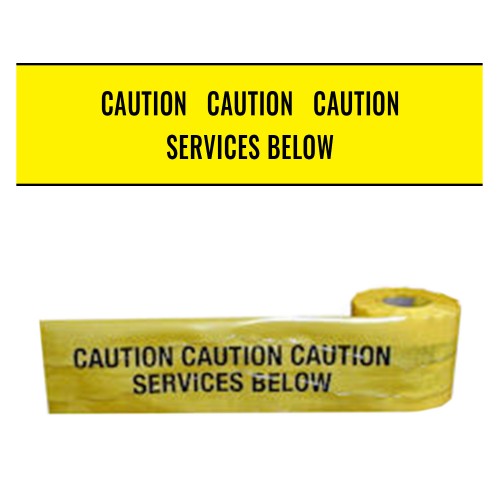 SERVICES BELOW - Premium Detectable Underground Warning Tape