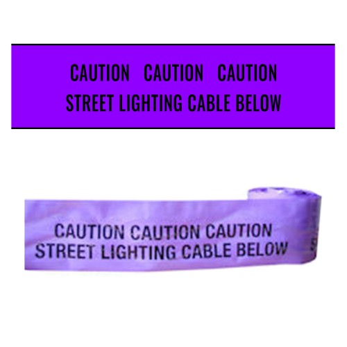 STREET LIGHTING CABLE BELOW - Premium Detectable Underground Warning Tape