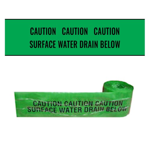 SURFACE WATER DRAIN BELOW - Premium Detectable Underground Warning Tape