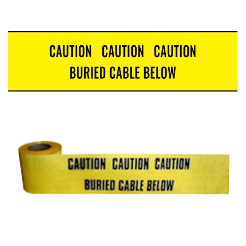 BURIED CABLE BELOW - Premium Underground Warning Tape