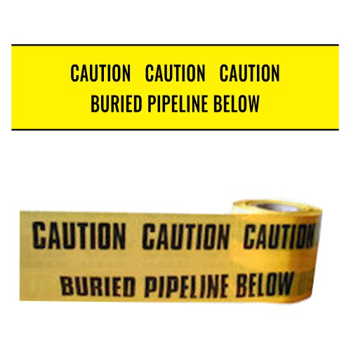 BURIED PIPELINE BELOW - Premium Underground Warning Tape