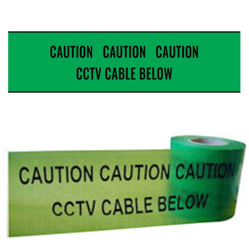 CCTV CABLE BELOW - Premium Underground Warning Tape