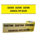 CHEMICAL PIPE BELOW - Premium Underground Warning Tape