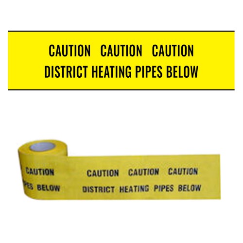 DISTRICT HEATING PIPES BELOW - Premium Underground Warning Tape