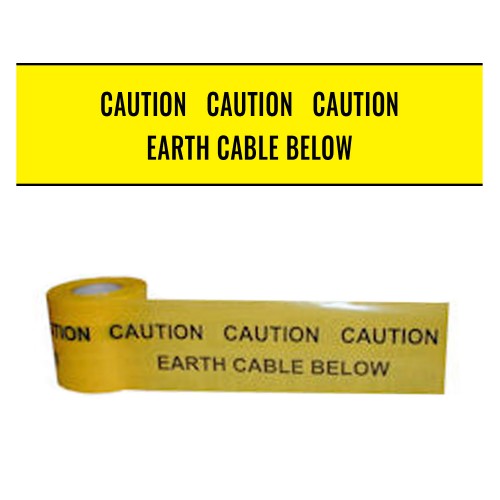 EARTH CABLE BELOW - Premium Underground Warning Tape