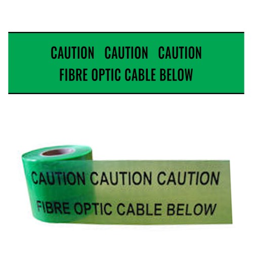 FIBRE OPTIC CABLE BELOW - Premium Underground Warning Tape